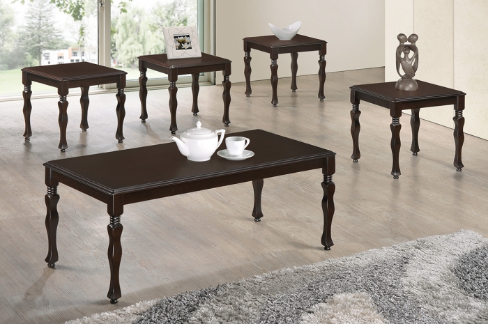 Akim 1+4 Coffee Set - 1+2 & 1+4 Coffee Table Set - Golden Tech Furniture Industries Sdn Bhd