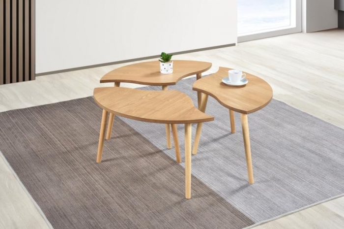 Inari_Coffee_Table_Set - 1+2 & 1+4 Coffee Table Set - Golden Tech Furniture Industries Sdn Bhd