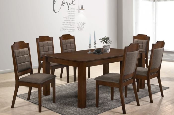 Jodan 1+6 Dining Set - Dining Set - Golden Tech Furniture Industries Sdn Bhd