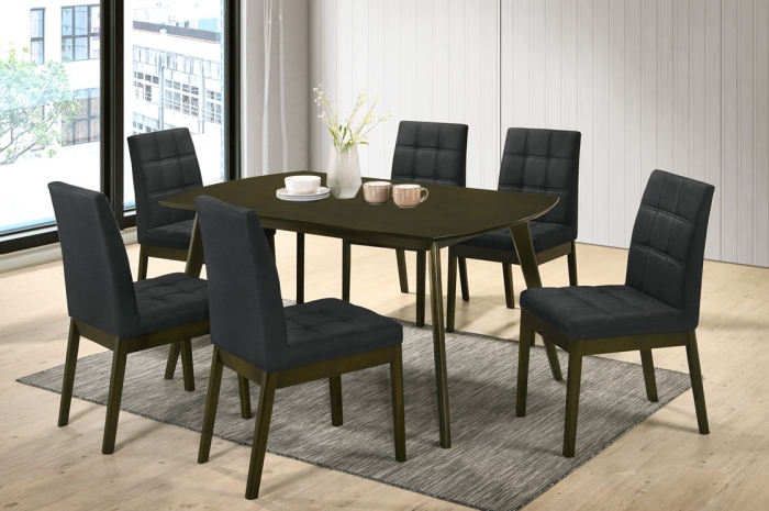 Rano 1+6 Dining Set Yutu Table 900 x 1500mm - Dining Set - Golden Tech Furniture Industries Sdn Bhd