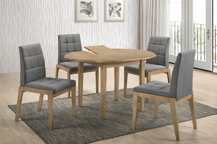 Riko 1+4 v Linah Ext.Table - Dining Set - Golden Tech Furniture Industries Sdn Bhd