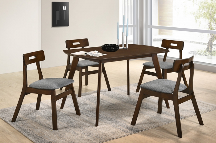 Vini 1+4 Yutu Table 800 x 1200 - Dining Set - Golden Tech Furniture Industries Sdn Bhd